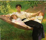 Joseph DeCamp The Hammock painting